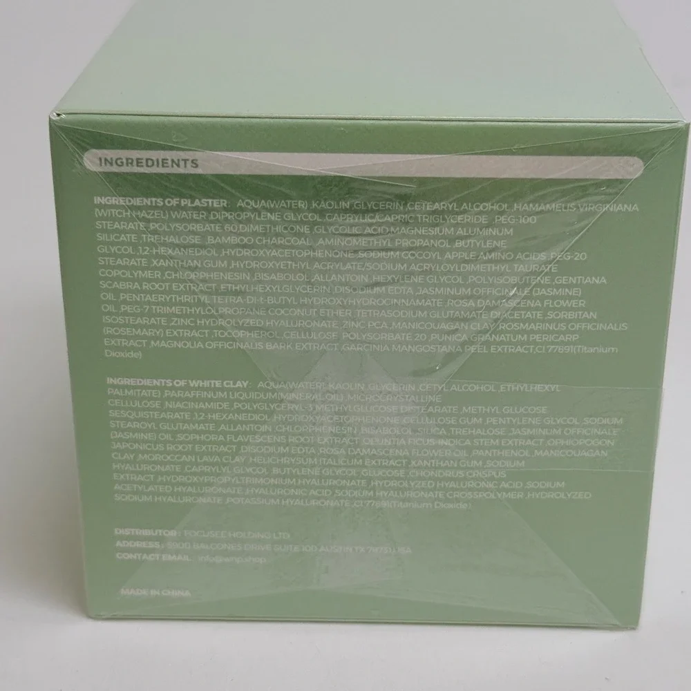 WNP Duo Cleansing Clay Mask T-Zone U-Zone Deep Pore Cleanser Sensitive Skin 100g
